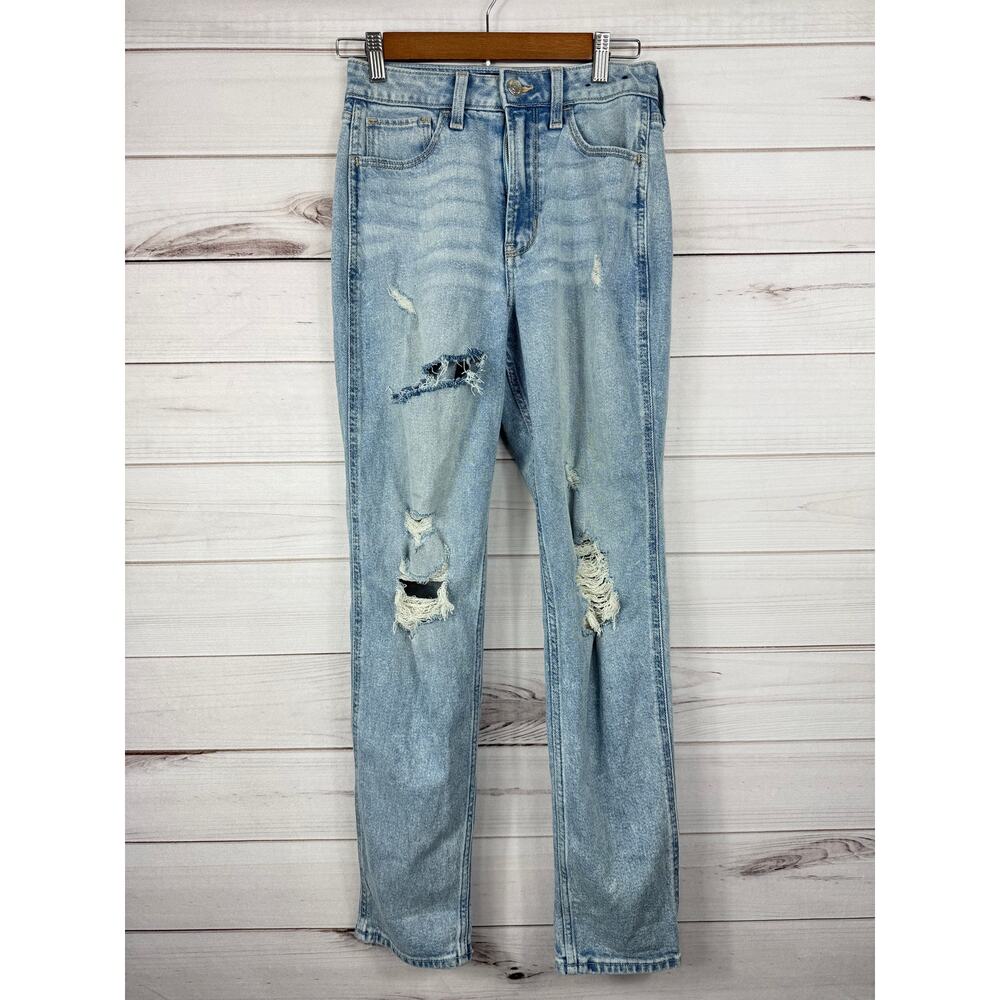 Hollister Ultra High Rise Mom Jeans‎ Vintage Stretch Size 0R